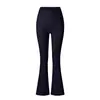 Pantalones Acampanados Cepillados de Amazon Cintura en Forma de V Pantalones Deportivos Ajustados de Cintura Alta Moldeadores Pantalones de Melocotón
