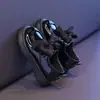 Estilo Novo Primavera 2026 Sapatos de Salto Baixo Confortáveis Antiderrapantes com Laço, Sapatos Pequenos de Couro com Solas Grossas, Estilo Britânico para Meninas, Versátil