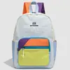 Mochila de Color Contrastante para Mujer, Mochila Ligera Casual para Exteriores para Estudiantes, Mochila Pequeña de Viaje Deportiva de Moda con Gran Capacidad