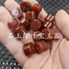 Cuentas Sueltas de Ágata Roja Cortadas Rectas, Cuentas de Neumático de Jaspe Rojo, Cuentas Espaciadoras, Accesorios para Joyería, Cuentas Hechas a Mano