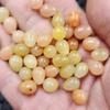 Xinjiang Hotan Seda Dourada Jade Gota d'Água Jade Contas Espalhadas Cor de Pó de Raiz de Lótus Jade Quartizito Gota d'Água Tridimensional Acessórios de Joias Contas