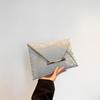 Tendência Europeia e Americana Nova Bolsa Envelope 2024 Verão Cor Sólida Clutch Bag Casual Moda Simples Estilo Ocidental Bolsa Feminina