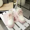 Botines rosas estilo Martin para niña 2026 nuevo estilo de otoño botas infantiles de suela blanda para niños mayores botines tobilleros con doble cremallera en forma de corazón
