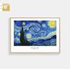 Pintura decorativa de Van Gogh parede de fundo de sofá da sala de estar pintura de parede mural criativo para restaurante varanda do quarto pintura do céu estrelado girassol