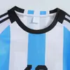 Fábrica de Origen Conjunto de Uniforme de Fútbol Infantil Argentina No. 10 Uniforme de Entrenamiento para Partido de Fútbol de Estudiantes de Primaria Jersey Personalizado