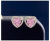 Pendientes Imprescindibles Serie Corazón de Ensueño Plata con Diseño de Corazón de Diamante Opción de Compra Versátil Anillo y Pendientes Nueva Colección Primavera