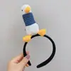 Diadema de Personaje de Dibujo Animado Japonés y Coreano, Alien de Tres Ojos, Tiburón, Cabeza de Dinosaurio, Pinza para el Cabello para Lavarse la Cara, Estilo de Diadema Original y Lindo