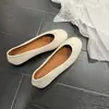 Versión de Piel de Vaca~Zapatos Retro sin Cordones de Piel Genuina para Mujer, Zapatos Planos Versátiles Casuales, Zapatos de Abuela, Zapatos de Ballet
