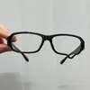 Óculos Novo Estilo Gota, Óculos Cry-Cry Bidimensionais, Armação Pequena de Dimensão Diferente Óculos Anime Preto Super Fofos Sem Lentes