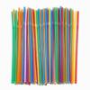 Popotes Decorativos para Cóctel Desechables de Plástico Multicolor 6*210mm Popotes de Codo para Bebida Jugo Café