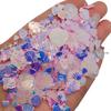 Maquiagem para unhas douradas com alto brilho, lantejoulas, pó de glitter em forma de estrela, acessórios para preenchimento de joias faça você mesmo em estoque
