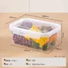 Lonchera de Picnic con Hebilla Única y Tapa, Caja de Conservación de Grado Alimenticio, Caja Portátil para Almacenamiento de Alimentos, Sellada al Vacío para Uso al Aire Libre