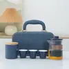 Juego de té Yugruiyouxing separación de té taza de té vaso taza de degustación tetera juego de té de negocios regalo portátil