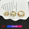 Pendiente Colgante Anillo de Aleación de Titanio F136 con Incrustación de Circonita, Aro Cerrado Anillo Hélix, Anillo de Cartílago, Joyería para Piercing de Titanio G23