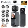 Cámara Portátil de Alta Definición 4K de Nuevo Producto Transfronterizo Doble Lente Wifi Cámara Portátil en el Cuerpo Cámara Deportiva DV Cámara para Exteriores en Stock