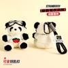 Zhang Jie com urso de pelúcia chaveiro bolsa pingente boneca bonito casal boneca pendurado pequenos presentes atacado