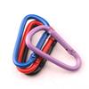 Mayorista del Fabricante No. 5 Mosquetón en forma de D Aleación de aluminio mate electroforesis Colorido Hebilla colgante Llavero Accesorios para mochila Hebilla D