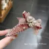 Pinzas para el cabello de pedrería brillante de lujo estilo coreano Dongdaemun Primavera 2026 para mujer, Colección de accesorios para el cabello de la frente