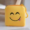 Expresión Creativa Expresión de Patrón Cremallera Linda Universal Bordado Asiento de Cambio Dibujo Animado Lindo Dibujo Animado Bolso Pequeño Bolso de Cara Sonriente