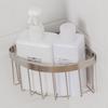 Cesta de almacenamiento esquinera Ourunzhe de acero inoxidable 304 para fregadero de cocina, con ventosa para baño, escurridor de platos