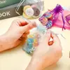 Venta al por mayor transfronteriza de Bolsas de Organza Transparentes Lisas con Cordón, Bolsas de Regalo, Empaque de Joyería, Bolsas de Malla