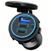 Cargador Rápido para Motocicleta Multi-Puerto Qc3.0 Pd Qualcomm con Interruptor Modificado Cargador de Coche Camión Modificación USB
