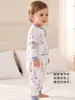 Saco de dormir acolchado anti-patadas para bebé Otoño/Invierno 2026 con piernas separadas, Algodón engrosado, Saco de dormir con control de temperatura Clase A para recién nacidos
