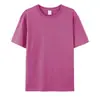 Camiseta de manga curta 100% algodão puro para homens, unissex, corte solto casual, camiseta lisa lisa de cor sólida 210g, camiseta de propaganda