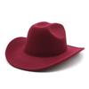 Nuevo Sombrero de Copa de Mezclilla Estilo Punk Europeo y Americano Sombrero Grande Along Sombrero de Montar de Una Palabra para Hombres y Mujeres Sombrero de Ala Enrollable de Mezclilla Occidental
