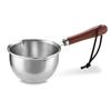 Pote de despejar óleo de aço inoxidável 304 pote plano para óleo quente pote de despejar óleo pequeno pote de leite