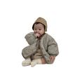 Ropa Infantil Estilo Coreano Ropa para Bebés y Niños Pequeños Otoño e Invierno Ligera Holgada Casual Corta de Algodón Chaqueta Cálida para Bebé