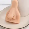 Cross-border europeu e americano avançado senso 26 letras em forma de U diamante nariz unha feminino nicho design senso simples não-perfurante nariz clipe