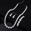 Set de Joyería Transfronterizo Europeo y Americano Collar, Femenino, Gama Alta, Lujo Accesible Pendientes, Anillos, Accesorios Geométricos de Diamante