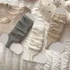 Calcetines para mujer, calcetines apilados sin pie estilo Miu, calentadores de piernas versátiles de color liso estilo coreano, calentadores de piernas de otoño nuevos, calcetines largos adelgazantes