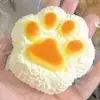 Estilo Xiaohongshu fresa arándano soufflé alto valor súper grueso celebridad de internet imitación masilla de silicona juguete de descompresión rebote