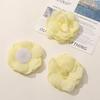 Mori tul rojo pequeño fresco organza borde quemado flores DIY ramillete flor de cuello tocado material para accesorios para el cabello al por mayor