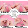 Suministro Directo Transfronterizo AliExpress Kit DIY Pulsera de Cadena Hueso de Serpiente Chapada en Plata Cuentas de Vidrio de Cristal Regalo de Navidad Año Nuevo