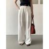 Calça Casual Mmc Dition Tencel Feminina Verão Calça Scimitar Slim Drape Calça de Alfaiataria Perna Reta Perna Larga