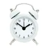 Reloj despertador de metal al por mayor de 5 cm, lindo y creativo, pequeño, para estudiantes y niños, con esfera de reloj intercambiable y logotipo, reloj de cuarzo