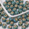 Contas de Abóbora de 12mm Queimadas em Forno Estilo Chinês Vintage Contas de Cerâmica Feitas à Mão DIY Contas Soltas Pulseira Colar Acessórios de Joias