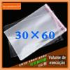 Saco adesivo espessado spot, saco adesivo OPP, saco de embalagem para roupas, saco plástico transparente, saco de embalagem 30 x 60