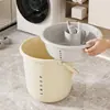 Set de tocador estudiantil de plástico grueso de alta calidad para el regreso a clases, cubeta de agua y lavabo de plástico engrosado para uso en dormitorio