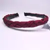 Diadema Retorcida Antideslizante Dentada Versátil Banda para el Cabello Tejida con Tela Pinza Fina para el Cabello Accesorio para el Cabello para Mujeres Sujetador de Flequillo Hecho a Mano