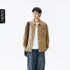 Camisa de Estilo Nuevo Primavera y Otoño Enbu Ropa de Trabajo Manga Larga Versátil Cuello Campana Moderno Juvenil Estilo Japonés Holgada Camisa Chaqueta