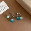 Diseño de Dos Formas Frontal y Trasera, Pendientes Claros de Perlas Cruzadas 2025 Nueva Moda Popular de Nicho Pendientes de Lujo Accesible