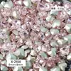 Accesorios para Uñas de Diamante con Forma Especial de Corazón Torcido con Punta Rosa para Uñas de Celebridad de Internet, Súper Brillantes