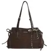 Bolso de Hombro Retro Estilo Coreano Ins 2025 Simple Casual Elegante Estampado de Leopardo Súper Moderno para Mujer