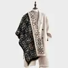 Bufanda de cachemira sintética para mujer para otoño e invierno, estampado paisley, chal grande de moda, a prueba de viento, engrosada, cálida, calentador de cuello de cachemira sintética