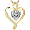 Clásico Transfronterizo Versátil Joyería Corazón Eterno Colgante de Corazón Estilo Coreano Cadena de Caja Cadena para Clavícula Collar