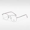 F99059 Gafas de metal japonesas anti luz azul retro cuadradas miopía gafas lisas hombres y mujeres pueden combinar montura de gafas para miopía